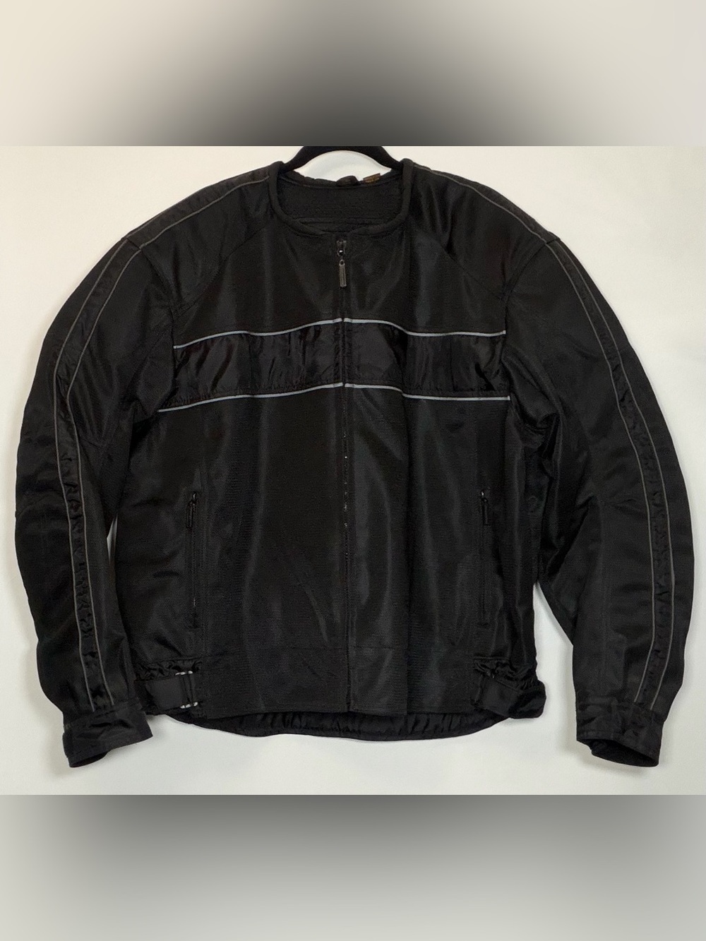 FIRSTGEAR CROSSFIRE Motorcycle Biker Riding Equipment Jacket Coat Size 2X Black